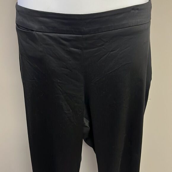 Talbots Black Faux Leather Curvy Petite Leggings w/ Side Closure- Size 14 Petite - Picture 6 of 16